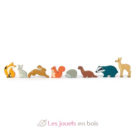 Set animaux en bois Forêt TL8470 Tender Leaf Toys 3