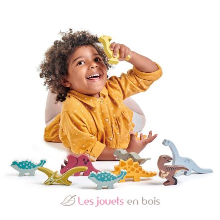 Set animaux en bois Dinosaures TL8477 Tender Leaf Toys 2