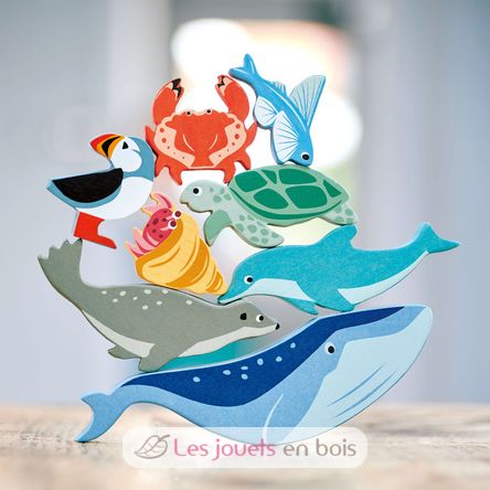 Set animaux marins en bois TL8479 Tender Leaf Toys 2