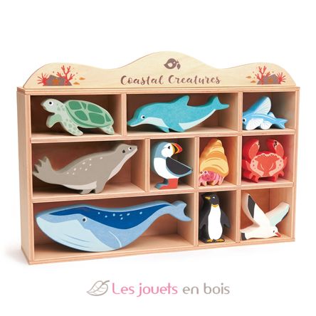 Set animaux marins en bois TL8479 Tender Leaf Toys 1