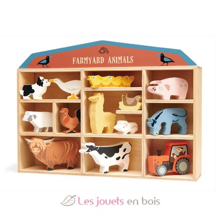 Set animaux en bois Ferme TL8483-1 Tender Leaf Toys 4