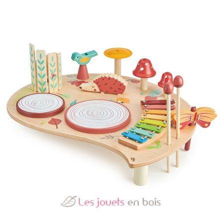 Table musicale jouet en bois, jeu de simulation et maillets