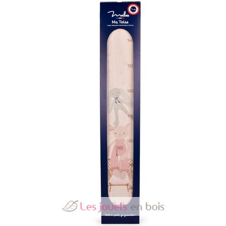 Toise en bois Souris rose MA0265 Maïlou Tradition 2
