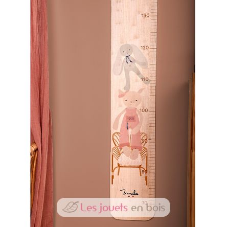 Toise en bois Souris rose MA0265 Maïlou Tradition 3