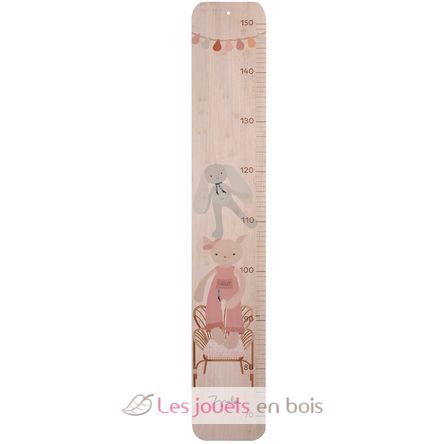 Toise en bois Souris rose MA0265 Maïlou Tradition 1