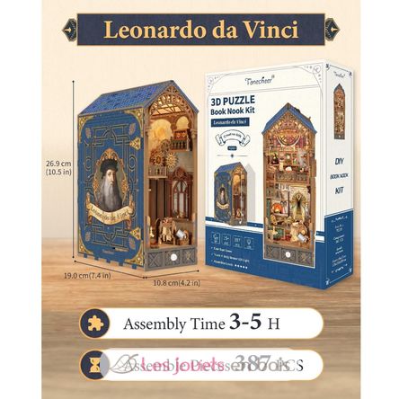 Book Nook Léonard de Vinci T-TQ135 Tonecheer 4