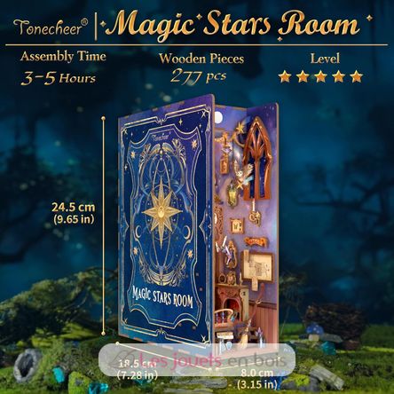 Book Nook La chambre des étoiles magiques T-TQ142 Tonecheer 3