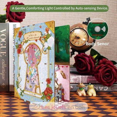 Book Nook Alice au pays des merveilles T-TQ128 Tonecheer 6