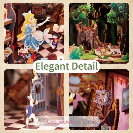 Book Nook Alice au pays des merveilles T-TQ128 Tonecheer 7