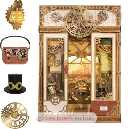 Book Nook Infinity Train Fantaisie vapeur T-TQ442 Tonecheer 1