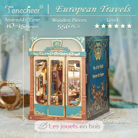Book Nook Infinity Train Voyages en Europe T-TQ443 Tonecheer 3