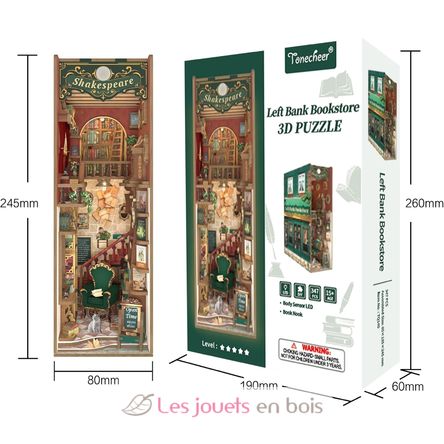 Book Nook Librairie de la rive gauche T-TQ140 Tonecheer 3