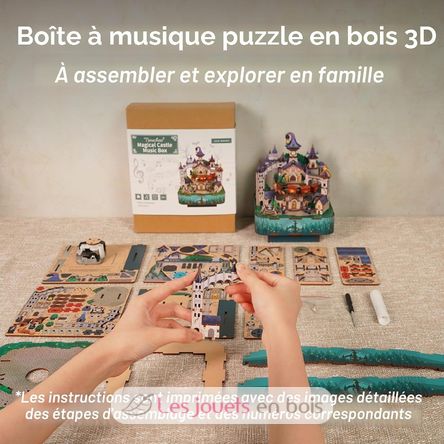 DIY Boite à musique Château magique T-TQ064 Tonecheer 5