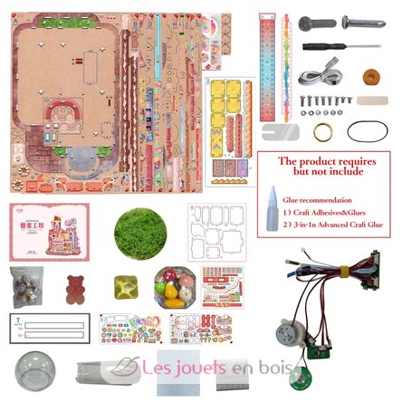Puzzle 3D mécanique L'Atelier des confiseries T-TQ424 Tonecheer 8