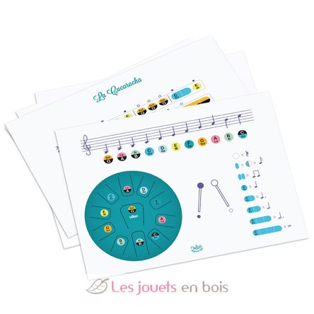 Tongue Drum en métal 11 notes V8381 Vilac 2