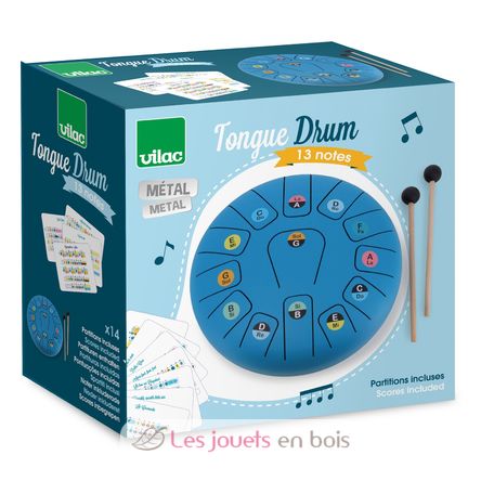 Tongue Drum en métal 13 notes V8382 Vilac 4