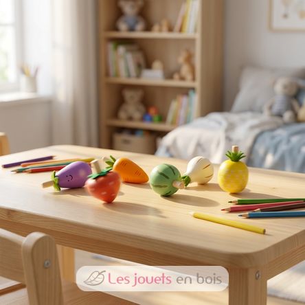 Lot de 6 toupies fruits et légumes UL24154 Ulysse 2