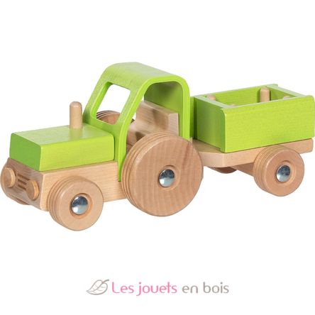 Tracteur avec remorque vert GK55838 Goki 1