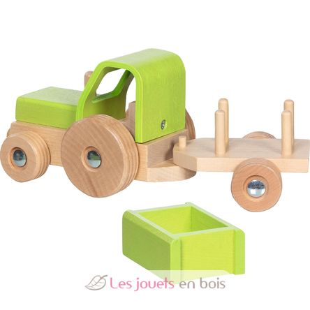Tracteur avec remorque vert GK55838 Goki 4