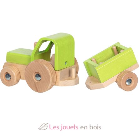 Tracteur avec remorque vert GK55838 Goki 5
