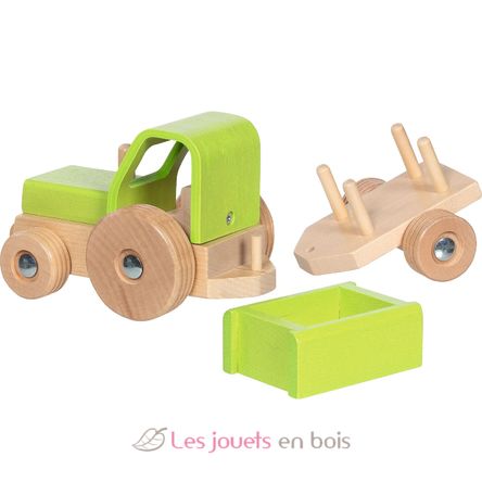 Tracteur avec remorque vert GK55838 Goki 6