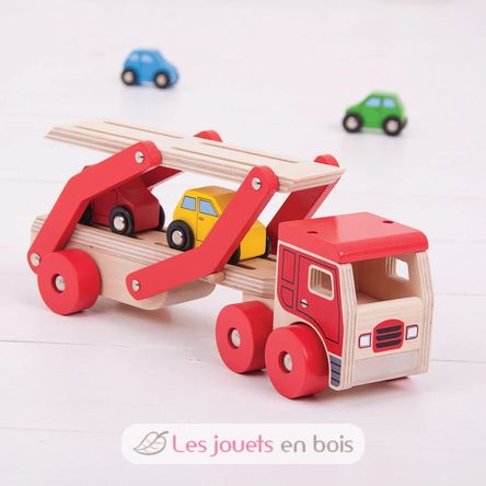 Camion transporteur de voitures BJ797 Bigjigs Toys 6