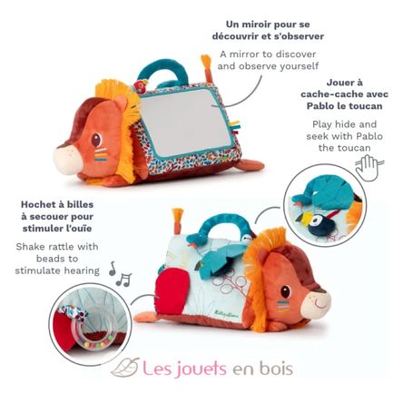 Triangle d'activités miroir Jack le lion LL83562 Lilliputiens 3