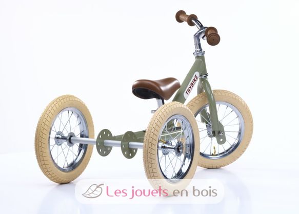 Trybike Draisienne évolutive 2 en 1 vert TBS-3-VIN-GREEN Trybike 2