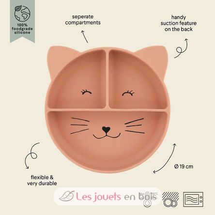 Assiette à compartiments en silicone Mrs Cat TX-96-451 Trixie 3