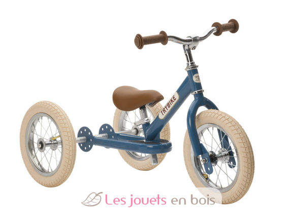 Trybike Draisienne évolutive 2 en 1 bleu pétrole TBS-3-VIN-BLUE Trybike 1