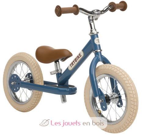 Trybike Draisienne évolutive 2 en 1 bleu pétrole TBS-3-VIN-BLUE Trybike 4