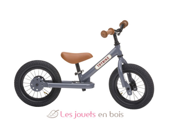 Trybike Draisienne acier gris anthracite TBS-2-ANT Trybike 1