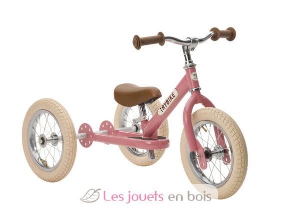 Trybike Draisienne évolutive 2 en 1 rose TBS-3-VIN-PINK Trybike 1