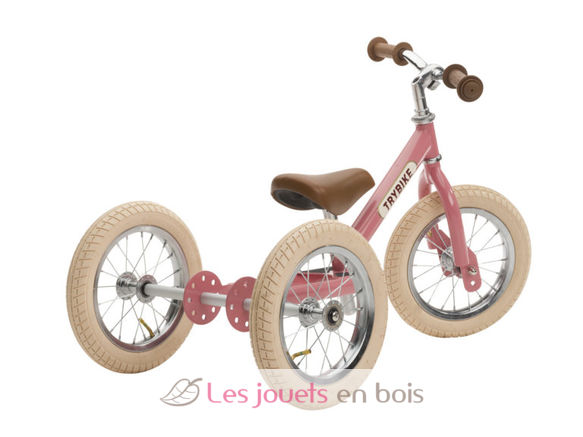 Trybike Draisienne évolutive 2 en 1 rose TBS-3-VIN-PINK Trybike 2