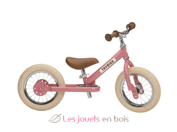 Trybike Draisienne évolutive 2 en 1 rose TBS-3-VIN-PINK Trybike 4