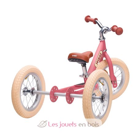 Trybike Draisienne évolutive 2 en 1 rose mat TBS-3-PNKM-VIN Trybike 3