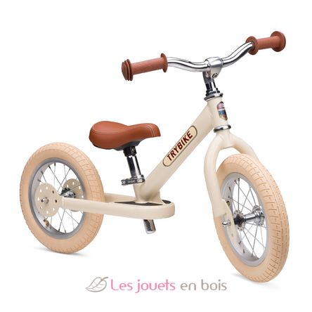 Trybike Draisienne acier vintage crème mat TBS-2-CRM-VIN Trybike 3
