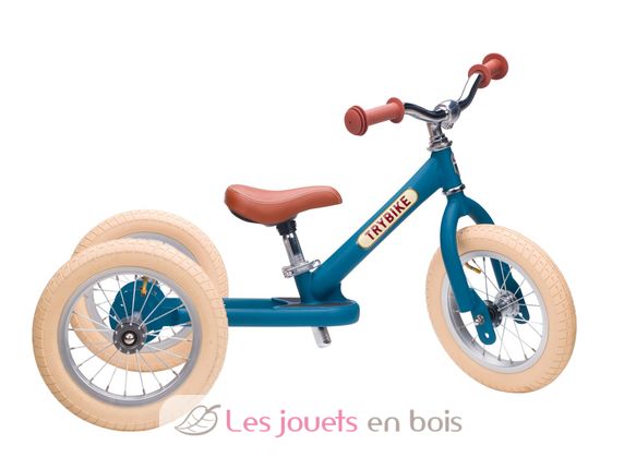 Trybike Draisienne évolutive 2 en 1 bleu mat TBS-3-BLUM-VIN Trybike 3