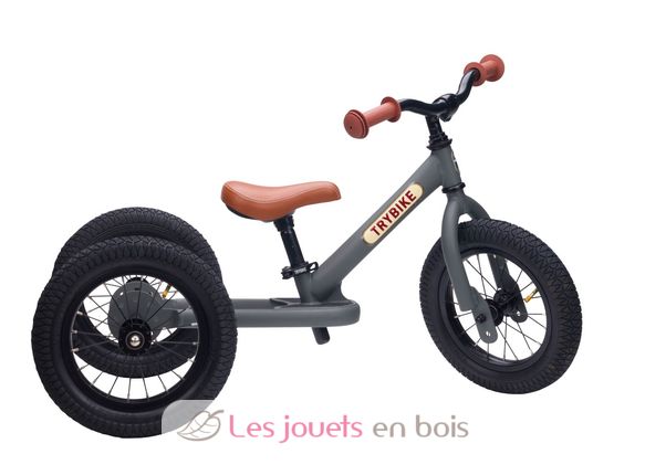Trybike Draisienne évolutive 2 en 1 gris mat TBS-3-ANTM Trybike 2