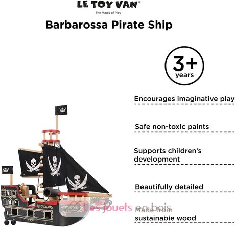 Bateau Pirates Barberousse LTV246-3113 Le Toy Van 7