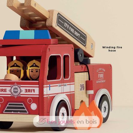 Camion de pompier en bois TV427 Le Toy Van 4