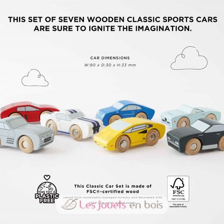 Set de voitures de sport TV445 Le Toy Van 3
