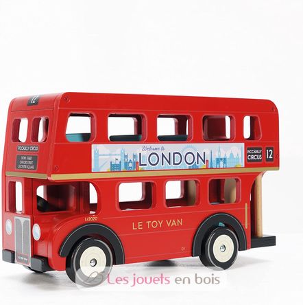 Le bus de Londres, un jouet en bois de la marque Le Toy Van TV469