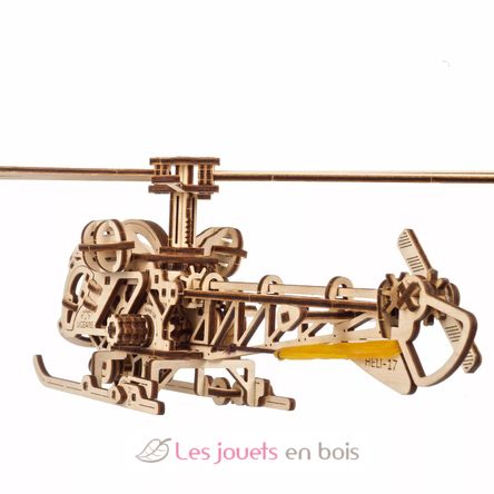 Puzzle 3D Mini Hélicoptère U-70225 Ugears 2