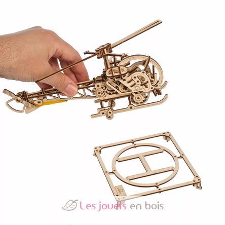 Puzzle 3D Mini Hélicoptère U-70225 Ugears 4