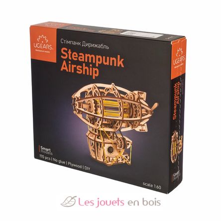 Puzzle 3D Mini Dirigeable Steampunk U-70226 Ugears 8