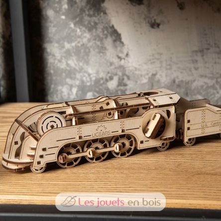 Puzzle 3D Mini locomotive U-70228 Ugears 5
