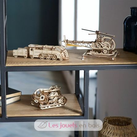 Puzzle 3D Mini locomotive U-70228 Ugears 11