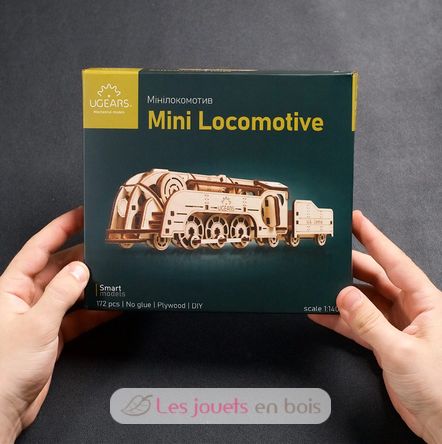 Puzzle 3D Mini locomotive U-70228 Ugears 10