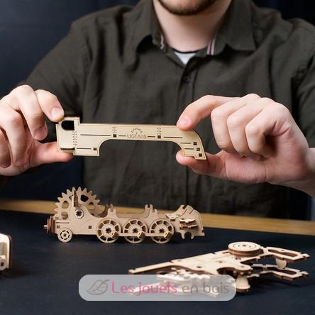 Puzzle 3D Mini locomotive U-70228 Ugears 8